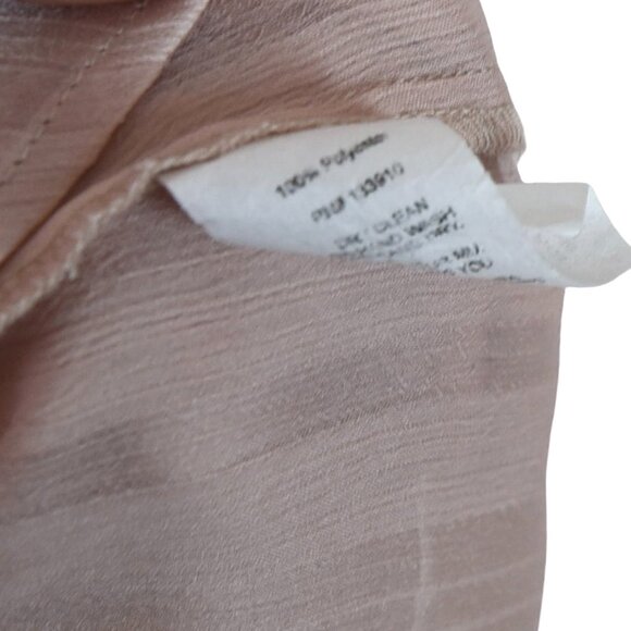 Show Me Your Mumu Oversized Sheer Blush Pink Ruffle Blouse XS Romantic Coquette - Picture 6 of 8